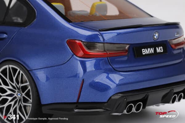 top speed - 1:18 bmw m3 competition (g80) portimaro blue