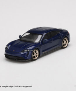 Mini GT MGT00339-R Porsche Taycan Turbo S Blue Diecast Model