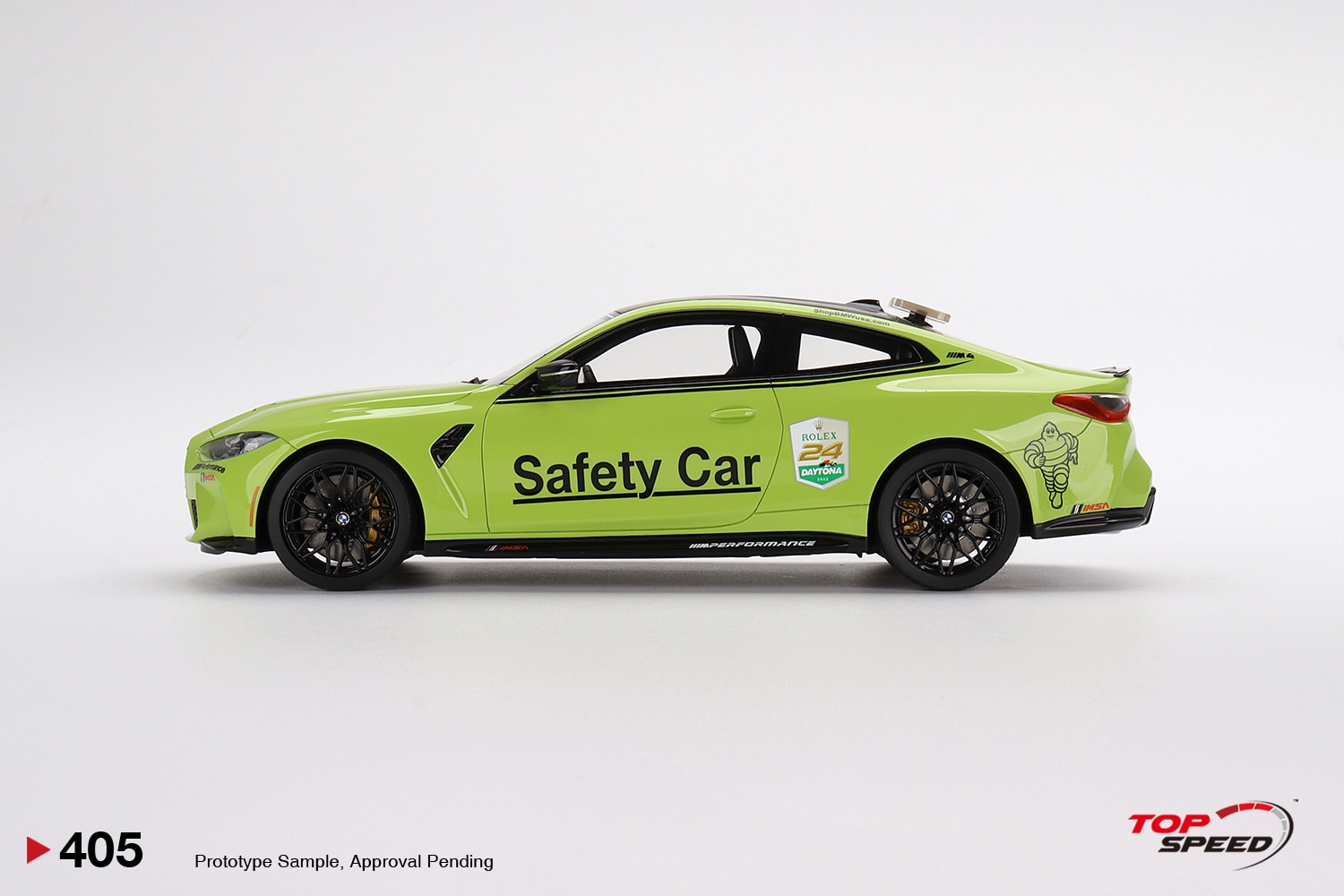 Top Speed 1:18 BMW M4 Safety Car 2022 Daytona 24 Hrs (TS0405) Resin Model 3 Top Speed 1:18 BMW M4 Safety Car 2022 Daytona 24 Hrs (TS0405) Resin Model - Image 3