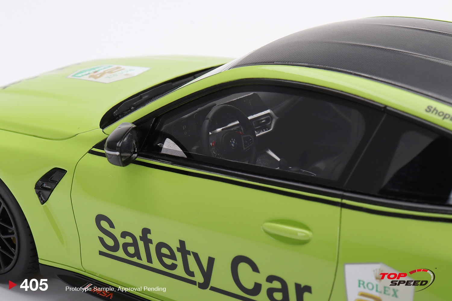Top Speed 1:18 BMW M4 Safety Car 2022 Daytona 24 Hrs (TS0405) Resin Model 5 Top Speed 1:18 BMW M4 Safety Car 2022 Daytona 24 Hrs (TS0405) Resin Model - Image 5