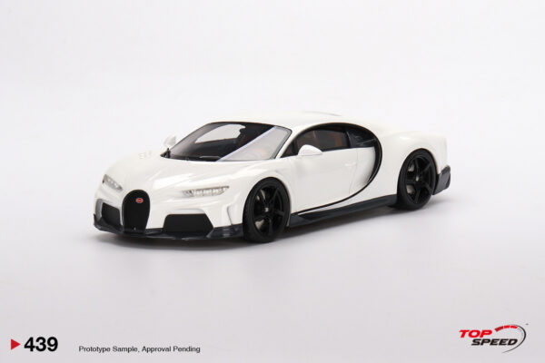 top speed - 1:18 bugatti chiron super sport white