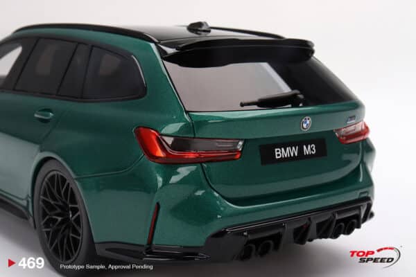 top speed - 1:18 bmw m3 competition touring (g81) isle of man green metallic