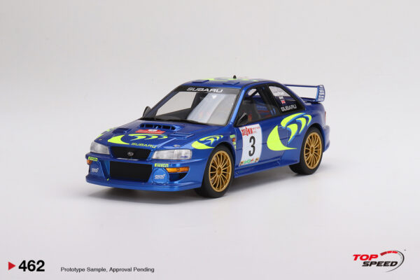 top speed 1:18 subaru impreza wrc97 1997 rally san remo winner #3