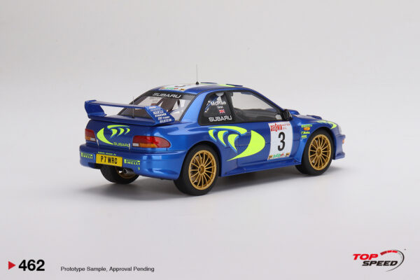 top speed 1:18 subaru impreza wrc97 1997 rally san remo winner #3