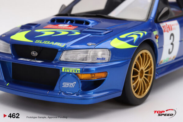 top speed 1:18 subaru impreza wrc97 1997 rally san remo winner #3