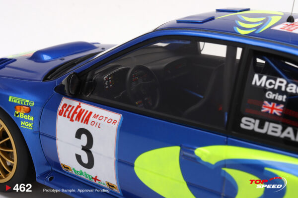 top speed 1:18 subaru impreza wrc97 1997 rally san remo winner #3