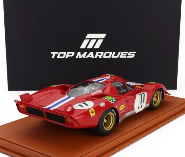 Top Marques - 1:18 Ferrari 512S 5.0L V12 N.A.R.T. No.11 24h Le Mans 1970 Sam Posey, Ronnie Bucknum - Limited Edition Resin Model