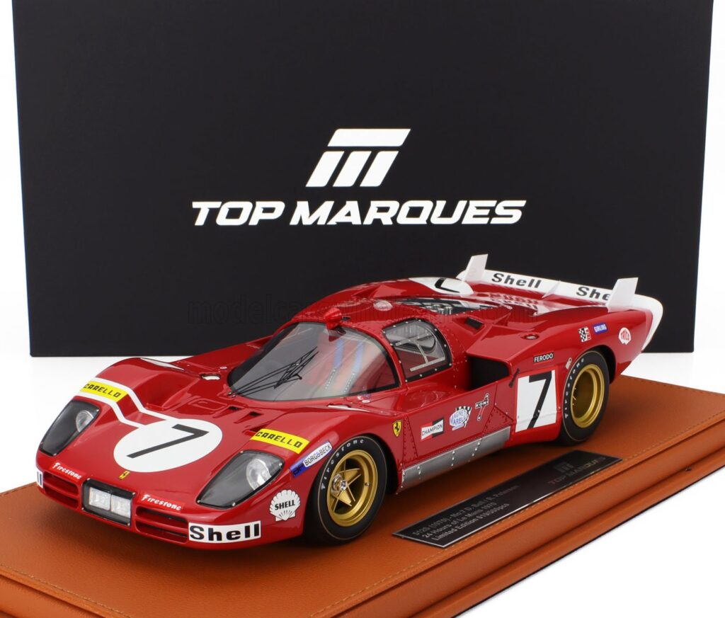 Top New Arrivals at model-universe.com - 15th June - CMR Transporters, GP Replicas, Solido Porsche 911's, Spark Le Mans/GT3/F1, Looksmart Ferrari's, AUTOart, MCG, LS Collectibles, Top Marques and much more. 37 Top Marques - 1:18 Ferrari 512S 5.0L V12 Sefac Spa No.7 24h Le Mans 1970 Derek Bell, Ronnie Peterson - Limited Edition Resin Model