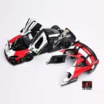 LCD 1:18 - McLaren Senna GTR (Red and white) with Decals - Diecast Model Car