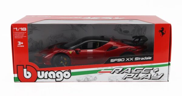 1:18 Ferrari SF90XX Stadale Red Metallic 2024 - Diecast Model by Bburago - Image 13