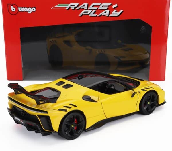 1:18 Ferrari SF90XX Stadale Yellow 2024 - Diecast Model by Bburago - Image 2