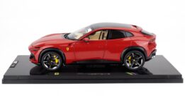 Polistil - 1:18 Ferrari Purosangue 2022 Rosso Corsa Red and Light Interior with Showcase - Limited Edition Diecast Model