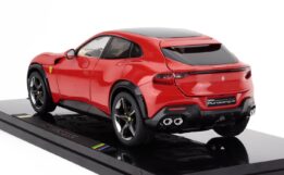 Polistil - 1:18 Ferrari Purosangue 2022 Rosso Corsa Red and Light Interior with Showcase - Limited Edition Diecast Model