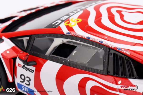 Top Speed - 1:18 Lamborghini Huracan GT3 EVO2 No.93 Wall Racing Bathurst 12h 2024 - Resin Model