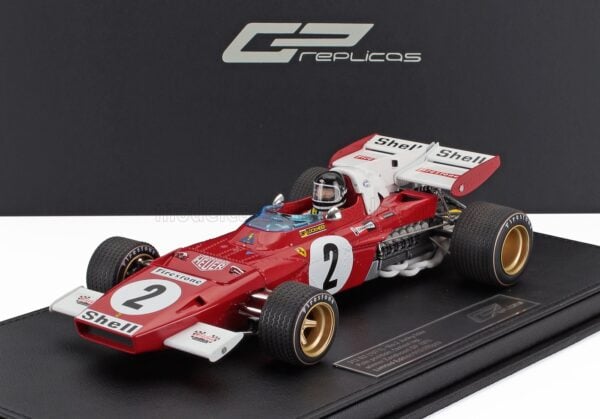 GP Replicas 1:18 Ferrari F1 312B2 No.2 Jacky Ickx Winner Dutch GP 1971 (with Driver Figure) - Limited Edition Resin Model