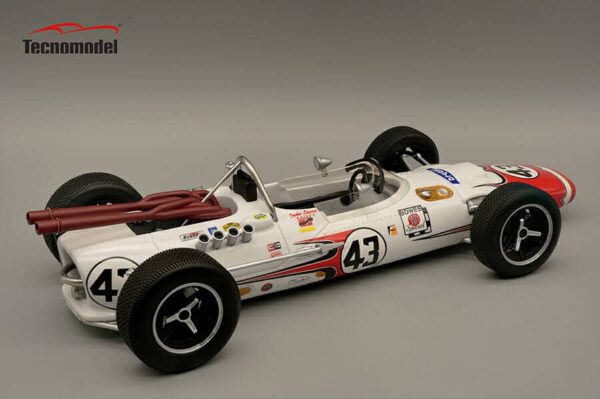 tecnomodel - 1:18 lola t90 1966 6th place indy 500 driver jackie stewart car #43