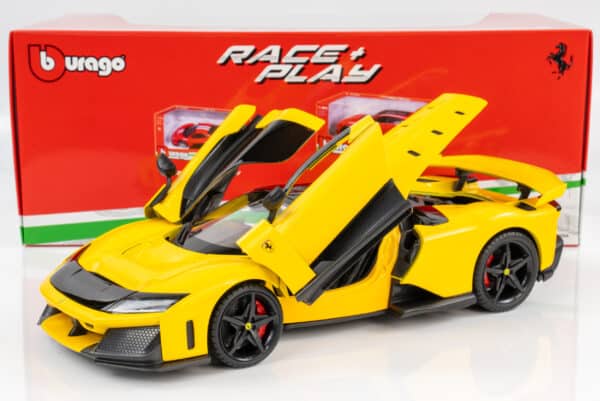 Bburago - 1:18 Ferrari F80 2024 Yellow - Diecast Model 5 Bburago - 1:18 Ferrari F80 2024 Yellow - Diecast Model