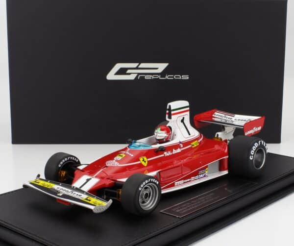 GP Replicas - 1:18 Ferrari 312 T (1976) #1 Niki Lauda Winner 1976 Brazilian GP with Driver - Limited Edition Resin Model