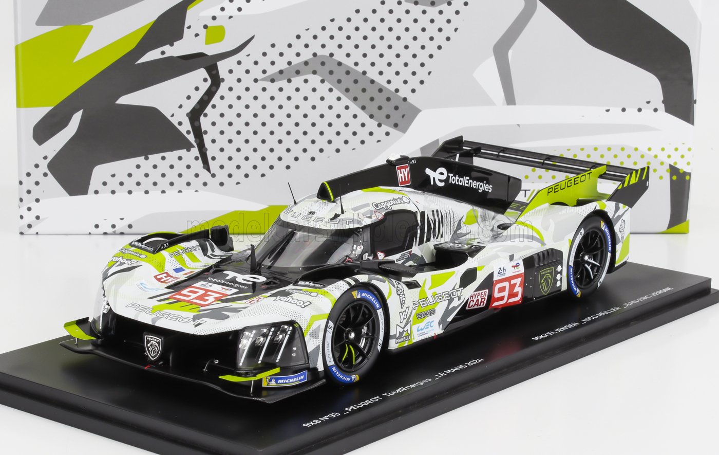 WR Peugeot #24 LM 2004 イエロー S0348　SPARK製 Spark - 1:18 Peugeot 9X8 No.93 24h Le Mans 2024 M.Jensen, N.Muller
