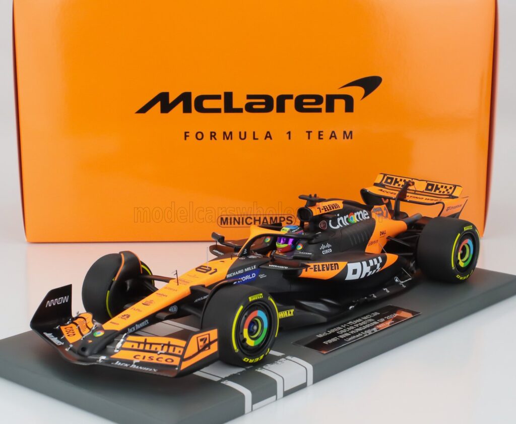 New model arrivals at model-universe.com include Werk83's Porsche 917 "Pink Pig", KK Scale's "Miami Vice" Ferrari Testarossa and many more ... 16 McLaren MCL38 #81 Oscar Piastri First Win Hungarian GP 2024 - 1:18 Scale Limited Edition Resin Model by Minichamps