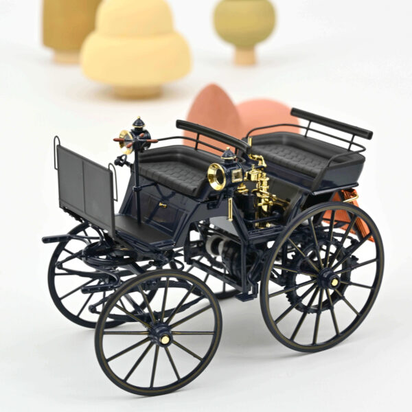 Norev 1:18 Mercedes-Benz Daimler Motorkutsche 1886 Dark Blue (183700) Diecast Model
