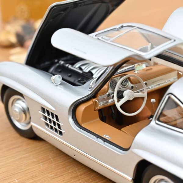 Norev 1:18 Mercedes-Benz 300 SL Silver 1954 (NV183857) Diecast Model 13 Norev 1:18 Mercedes-Benz 300 SL Silver 1954 (NV183857) Diecast Model