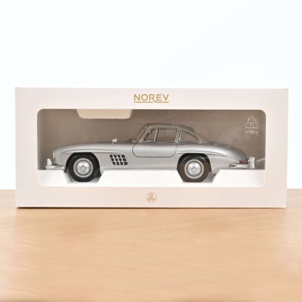 Norev 1:18 Mercedes-Benz 300 SL Silver 1954 (NV183857) Diecast Model 15 Norev 1:18 Mercedes-Benz 300 SL Silver 1954 (NV183857) Diecast Model