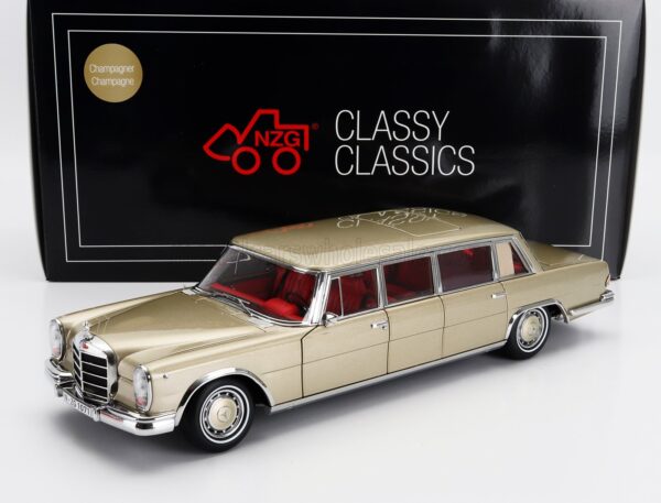 1:18 Mercedes-Benz 600 Pullman Limousine Champagne - Diecast Model - NZG Models