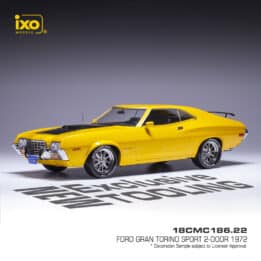 Ixo - 1:18 Ford Gran Torino Sport 1972 Yellow Metallic - Diecast Model