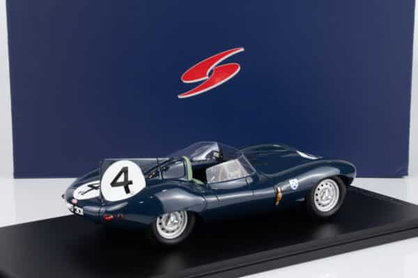 Alternative view of Spark 1:18 Jaguar D Type No.4 Winner 24h Le Mans 1956 N.Sanderson, R.Flockhart (18LM56) Resin Model