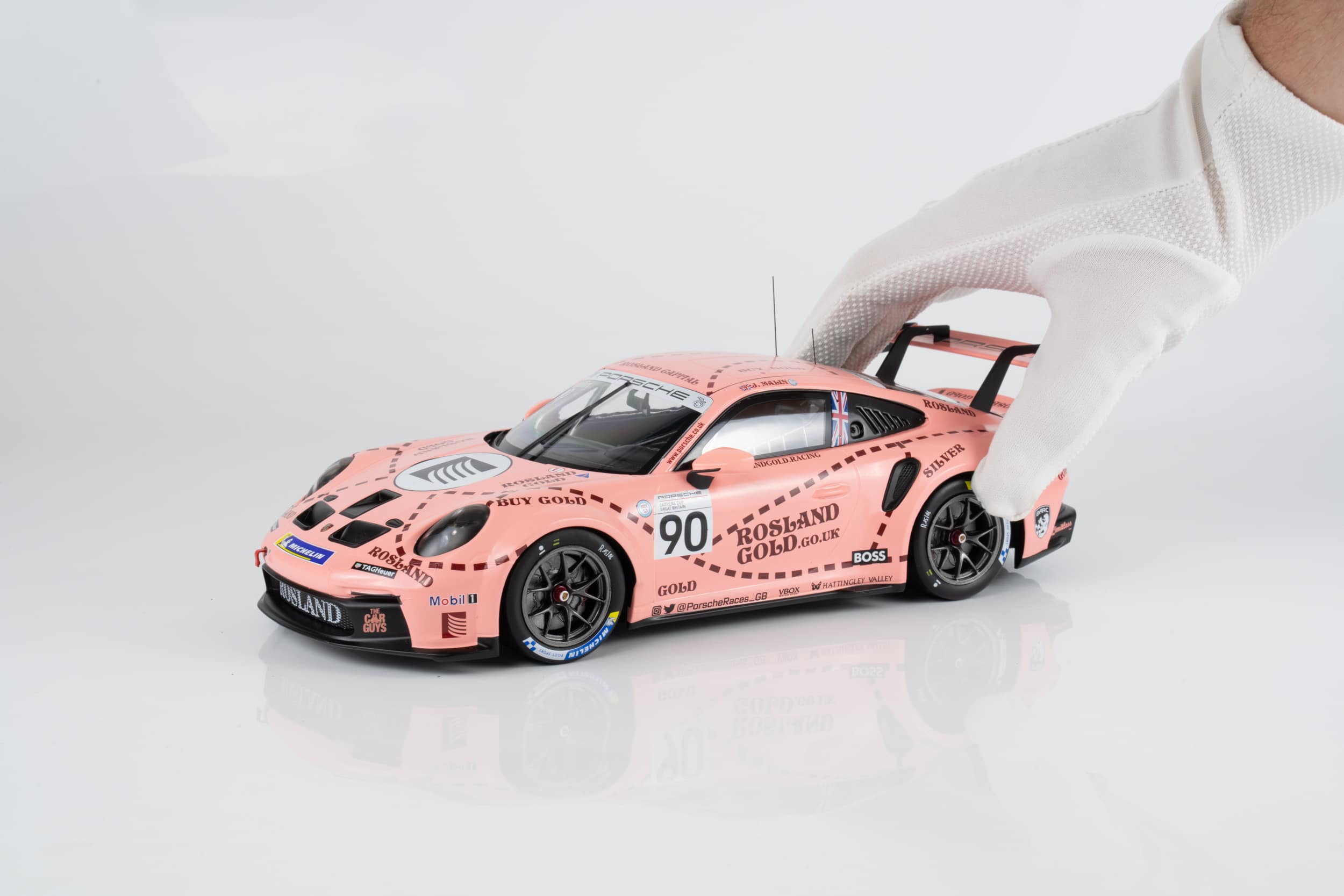 Ixo 1:18 Porsche 911 GT3 #90 Josh Malin Brands Hatch Porsche Cup 2023 (18RMC225.22) Limited Edition Diecast Model 3 Ixo 1:18 Porsche 911 GT3 #90 Josh Malin Brands Hatch Porsche Cup 2023 (18RMC225.22) Limited Edition Diecast Model - Image 3