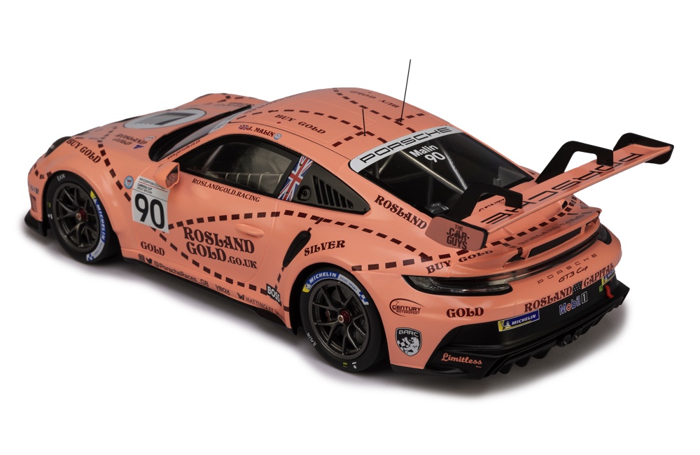 Ixo 1:18 Porsche 911 GT3 #90 Josh Malin Brands Hatch Porsche Cup 2023 (18RMC225.22) Limited Edition Diecast Model 4 Ixo 1:18 Porsche 911 GT3 #90 Josh Malin Brands Hatch Porsche Cup 2023 (18RMC225.22) Limited Edition Diecast Model - Image 4