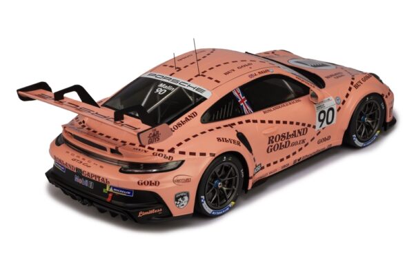 Diecast Model Shop - Model Universe 48 Alternative view of Ixo 1:18 Porsche 911 GT3 #90 Josh Malin Brands Hatch Porsche Cup 2023 (18RMC225.22) Limited Edition Diecast Model