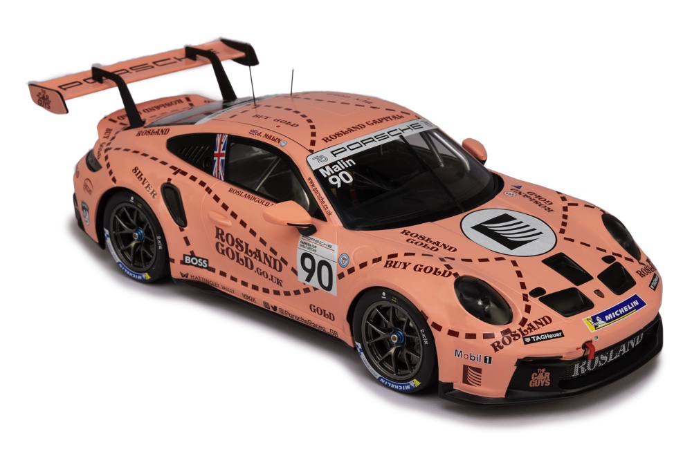Ixo 1:18 Porsche 911 GT3 #90 Josh Malin Brands Hatch Porsche Cup 2023 (18RMC225.22) Limited Edition Diecast Model 3 Ixo 1:18 Porsche 911 GT3 #90 Josh Malin Brands Hatch Porsche Cup 2023 (18RMC225.22) Limited Edition Diecast Model - Image 3
