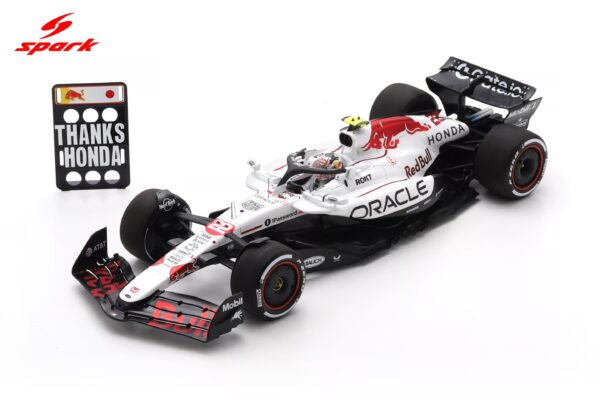 Spark 1:18 Red Bull Racing RB21 No.22 Yuki Tsunoda Japanese GP 2025 with Pitboard (18S1005) Special Honda White Tribute Livery - Resin Model 9 Spark 1:18 Red Bull Racing RB21 No.22 Yuki Tsunoda Japanese GP 2025 with Pitboard (18S1005) Special Honda White Tribute Livery - Resin Model