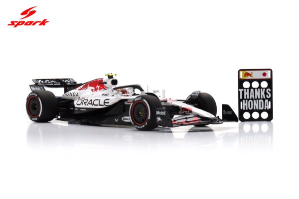 Spark 1:18 Red Bull Racing RB21 No.22 Yuki Tsunoda Japanese GP 2025 with Pitboard (18S1005) Special Honda White Tribute Livery - Resin Model 10 Spark 1:18 Red Bull Racing RB21 No.22 Yuki Tsunoda Japanese GP 2025 with Pitboard (18S1005) Special Honda White Tribute Livery - Resin Model