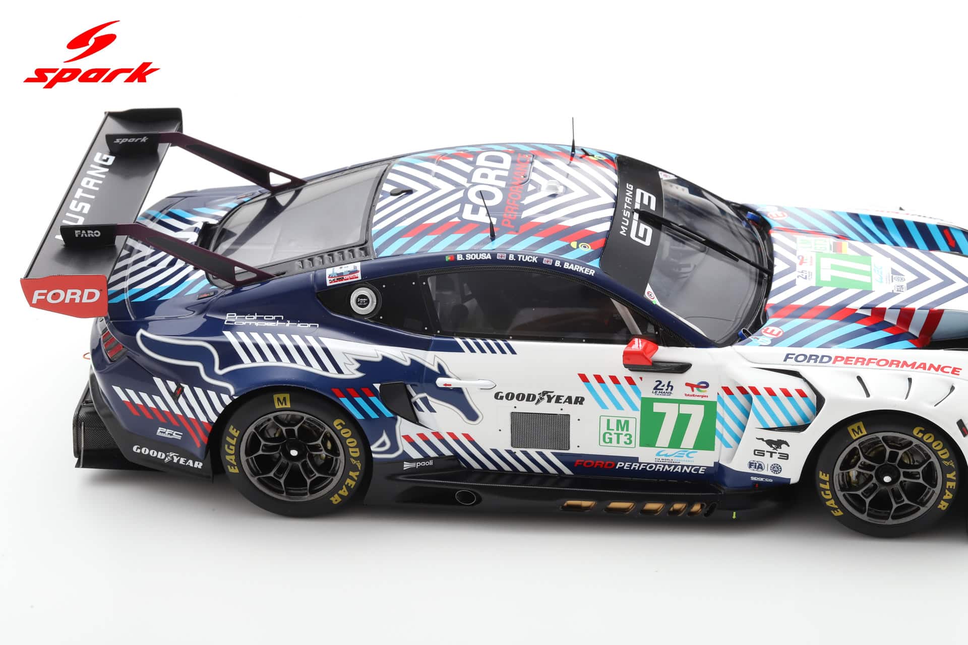 Spark 1:18 Ford Mustang LMGT3 No.77 Proton Competition 24h Le Mans 2025 (18S1052) Resin Model 5 Spark 1:18 Ford Mustang LMGT3 No.77 Proton Competition 24h Le Mans 2025 (18S1052) Resin Model - Image 5