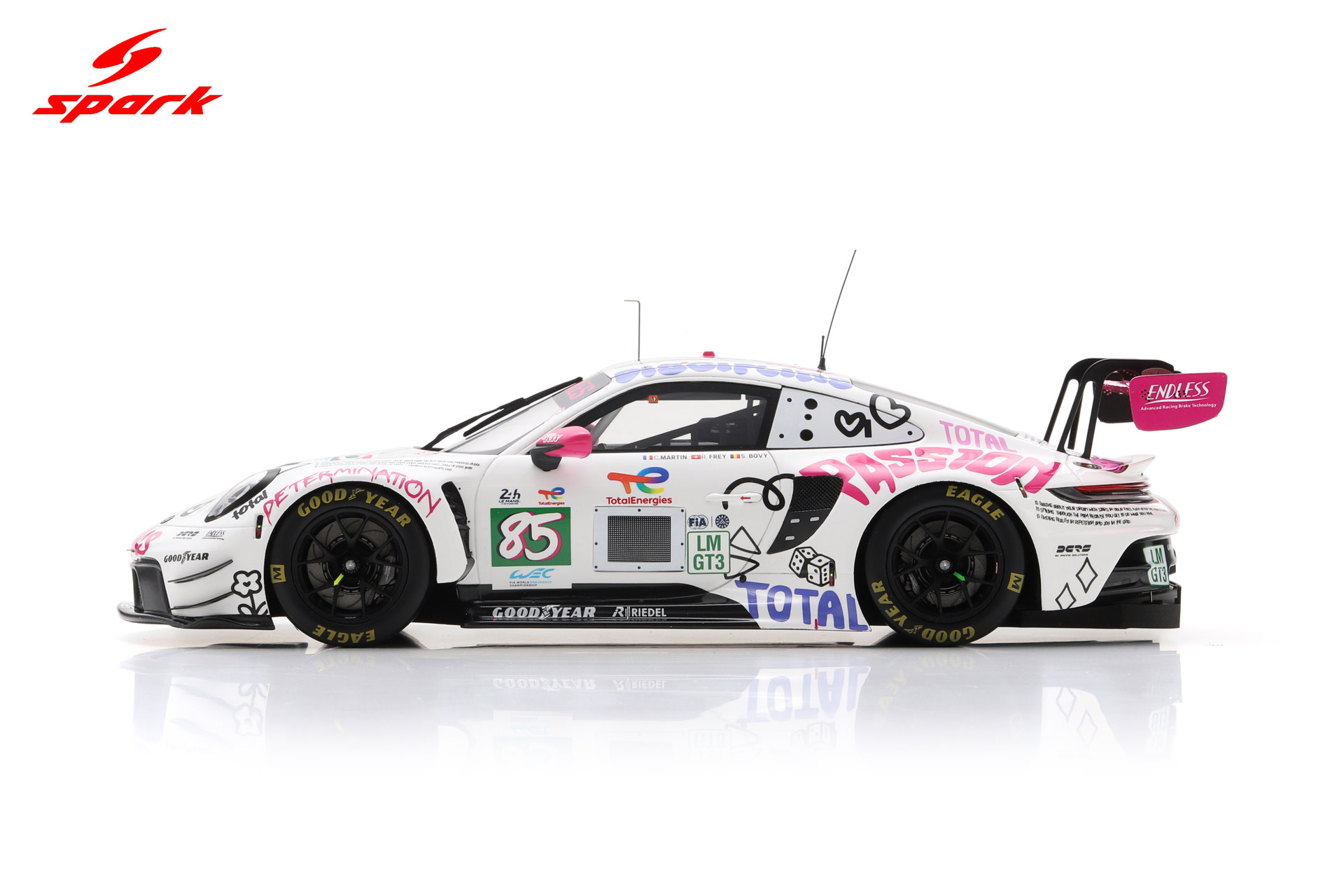 Spark 1:18 Porsche 911 GT3 R LMGT3 No.85 Iron Dames 2025 24h Le Mans (18S1068) Resin Model 5 Spark 1:18 Porsche 911 GT3 R LMGT3 No.85 Iron Dames 2025 24h Le Mans (18S1068) Resin Model - Image 5