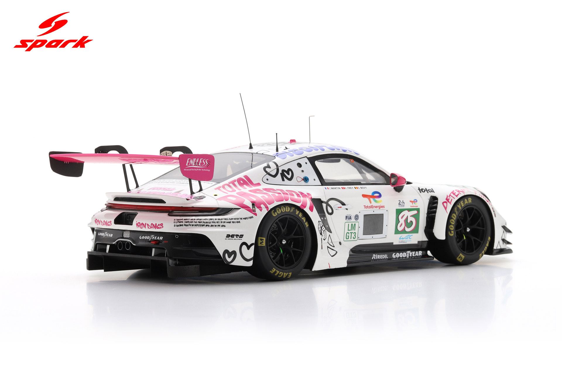 Spark 1:18 Porsche 911 GT3 R LMGT3 No.85 Iron Dames 2025 24h Le Mans (18S1068) Resin Model 3 Spark 1:18 Porsche 911 GT3 R LMGT3 No.85 Iron Dames 2025 24h Le Mans (18S1068) Resin Model - Image 3