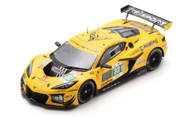 Spark 1:18 Chevrolet Corvette Z06 LMGT3 No.33 TF Sport - 2025 24h Le Mans (18S1073) Resin Model