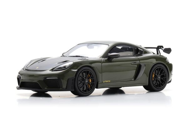 Spark - 1:18 Porsche 718 Cayman GT4 RS - Nato Olive with Weissach Package - 2023 - Resin Model 5 18S1089 2