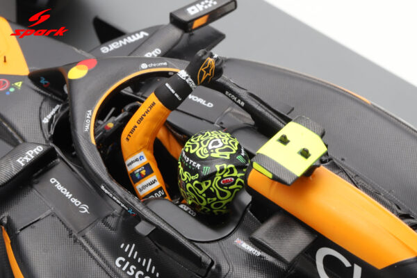 Spark 1:18 McLaren MCL38 McLaren No.4 Lando Norris Winner Abu Dhabi GP 2024 with Pitboards (18S665) Resin Model 17 Spark 1:18 McLaren MCL38 McLaren No.4 Lando Norris Winner Abu Dhabi GP 2024 with Pitboards (18S665) Resin Model