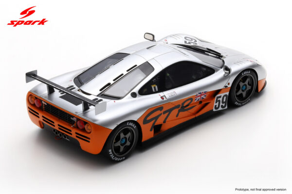 Alternative view of Spark 1:18 McLaren F1 GTR No.59 Prequalifying Le Mans 24H 1995 (18S874) Resin Model