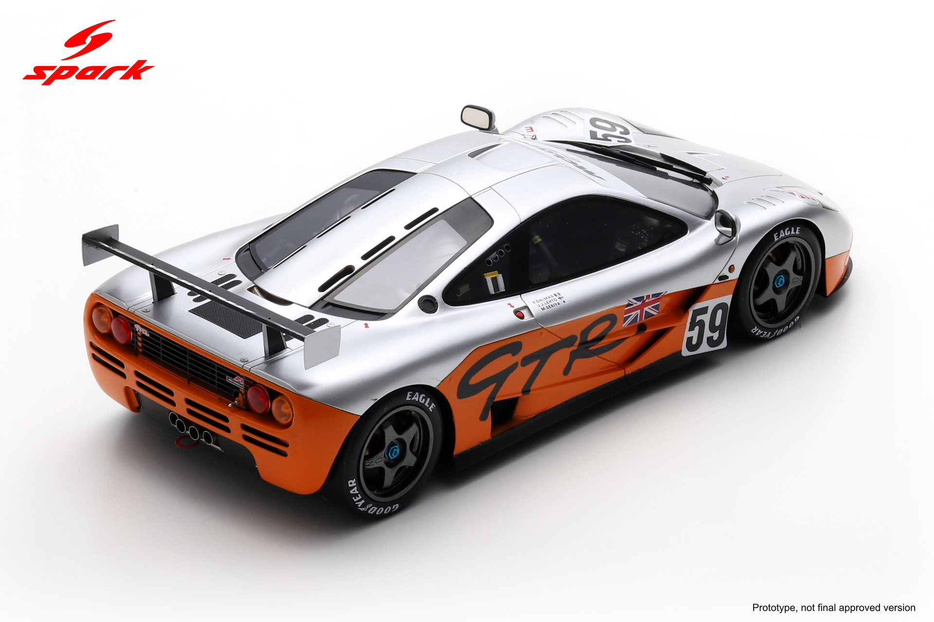 Spark 1:18 McLaren F1 GTR No.59 Prequalifying Le Mans 24H 1995 (18S874) Resin Model 2 Spark 1:18 McLaren F1 GTR No.59 Prequalifying Le Mans 24H 1995 (18S874) Resin Model - Image 2