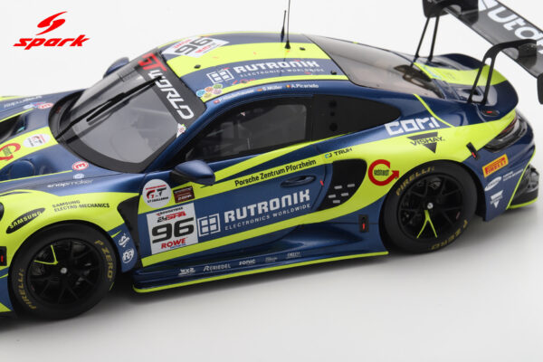 Spark 1:18 Porsche 911 GT3 R (992) No.96 Rutronik 2nd 24h Spa 2025 (18SB081) Limited Edition Resin Model 15 Spark 1:18 Porsche 911 GT3 R (992) No.96 Rutronik 2nd 24h Spa 2025 (18SB081) Limited Edition Resin Model
