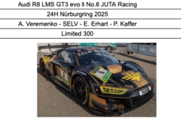 Spark - 1:18 Audi R8 LMS GT3 EVO2 No.8 JUTA Racing 24h Nurburgring 2025 - A.Veremenko, Selv, E.Erhart, P.Kaffer - Limited Edition Resin Model