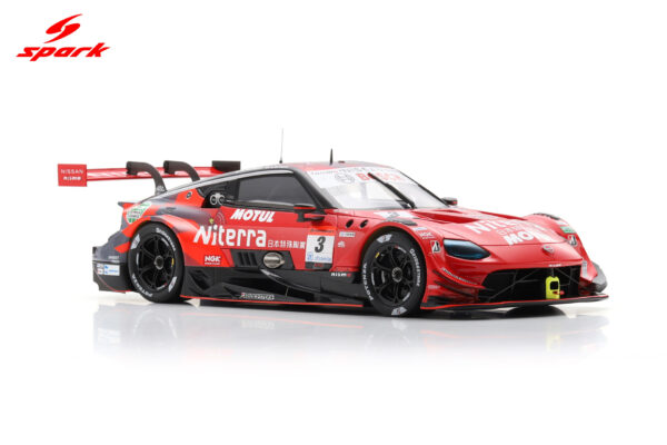 Diecast Model Shop - Model Universe 48 Alternative view of Spark 1:18 Nissan Nitera Motul Nismo Z No.3 GT500 Super GT 2024 M.Takaboshi, A.Miyake (18SGT005) Resin Model