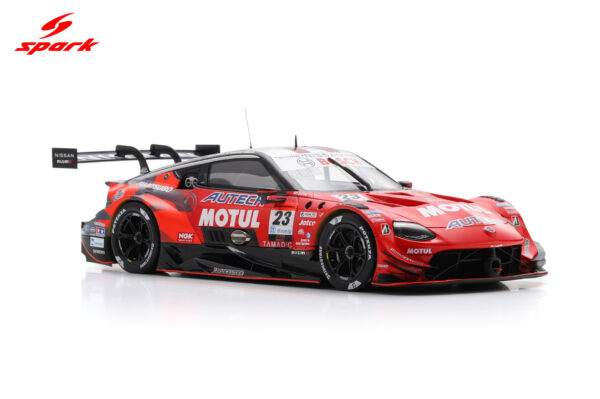 Diecast Model Shop - Model Universe 50 Alternative view of Spark 1:18 Nissan Z Motul Autech Nismo No.23 GT500 Super GT 2024 K.Chiyo, R.Quintarelli (18SGT006) Resin Model