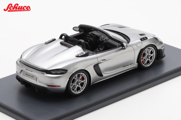 Alternative view of Schuco 1:18 Porsche Spyder RS 2023 GT Silver (18U00013) Resin Model