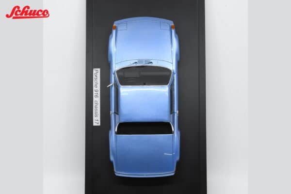 Schuco 1:18 PORSCHE 916 Chassis 17 1972 Blue (18U00068) Resin Model 15 Schuco 1:18 PORSCHE 916 Chassis 17 1972 Blue (18U00068) Resin Model